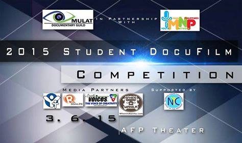 2015 Student DocuFilm Competition is part of the first ever Documentary Summit to be held on 6 March 2015 at the AFP Theater. 