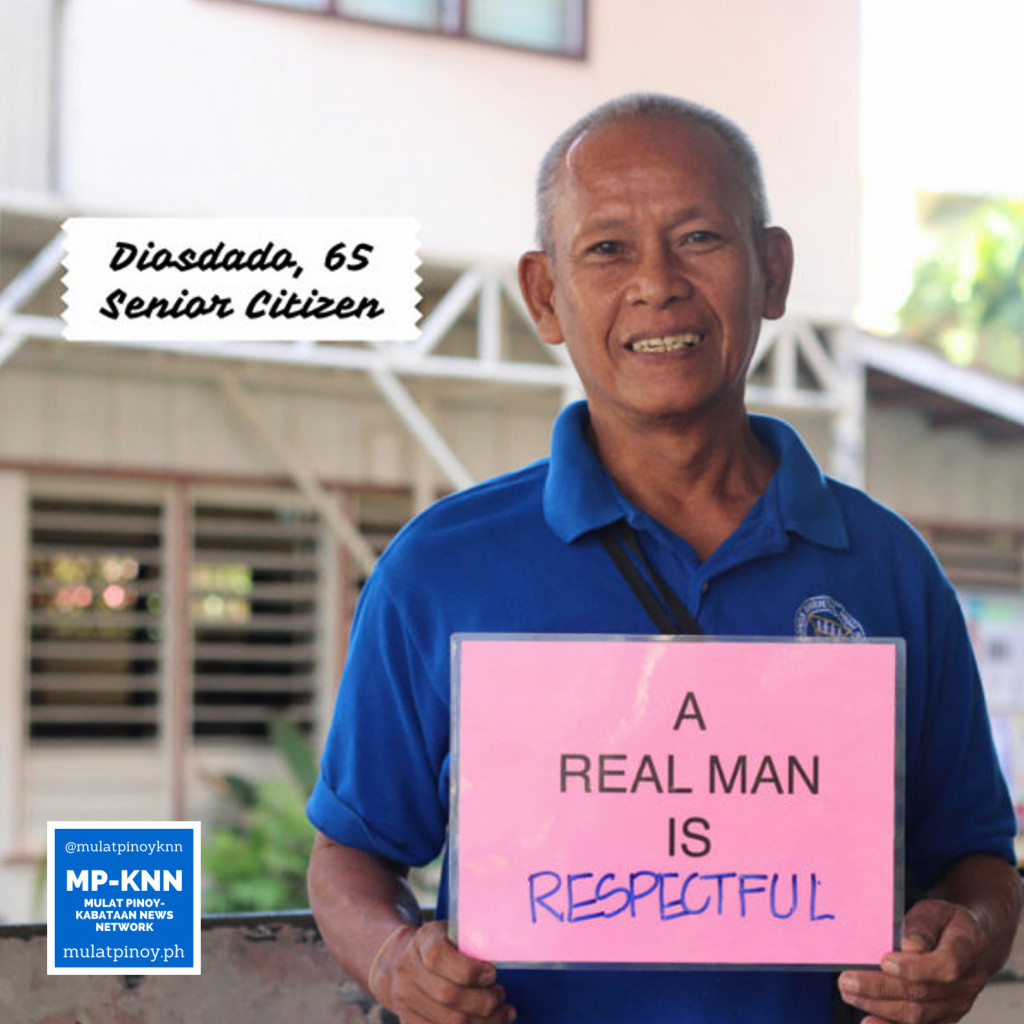 "A real man is respectful." | Photo by Mac Florendo and Mariana Varela