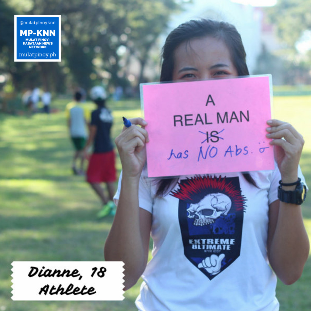 "A real man has no abs." | Photo by Mac Florendo and Mariana Varela