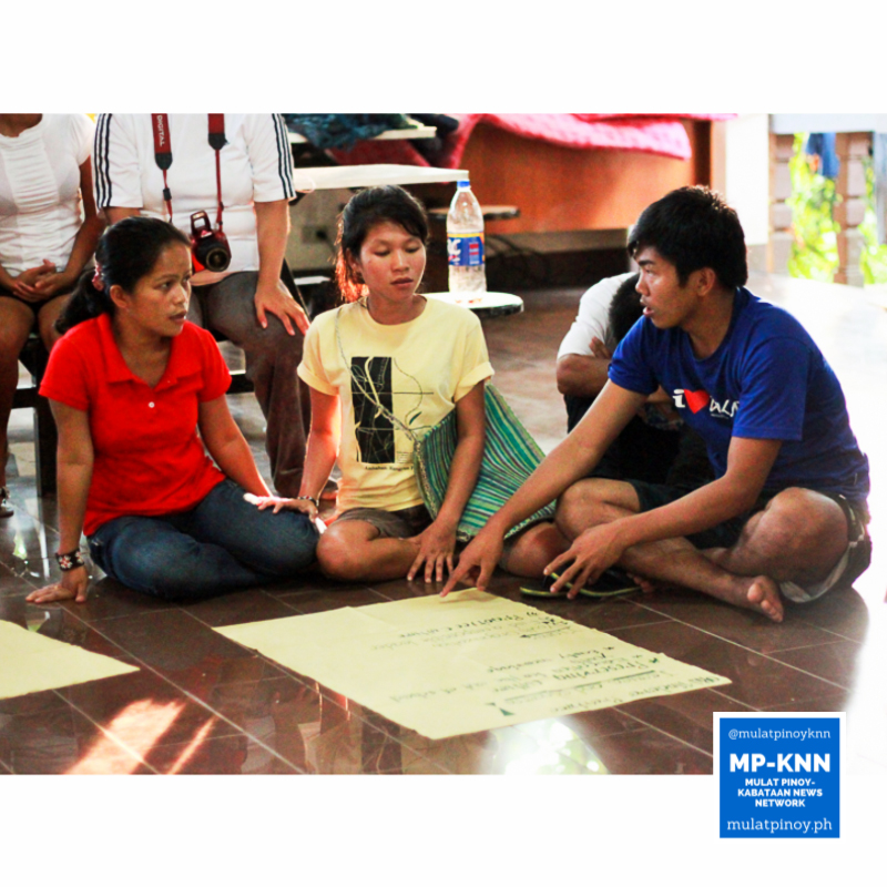 The Mangyan group presenting the issues they face back in their community in Mindoro. | Photo by Meeko Angela Camba / MP-KNN
