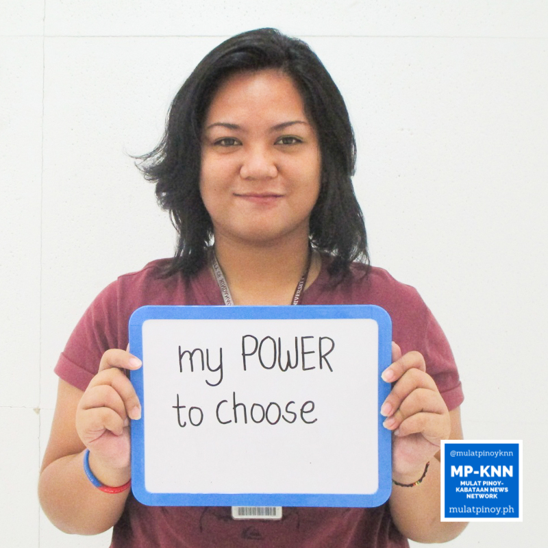 “My power to choose, that’s what motivated me to register as a voter.” – Rubbie Lynne Gonzales | Photo by Alice Ultra/MP-KNN