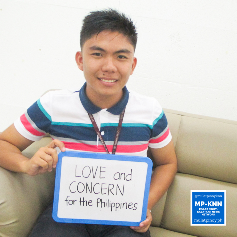 “I love my country. So my love and concern for it became my motivation to register as a voter.” – John Mark Bautista | Photo by Alice Ultra/MP-KNN