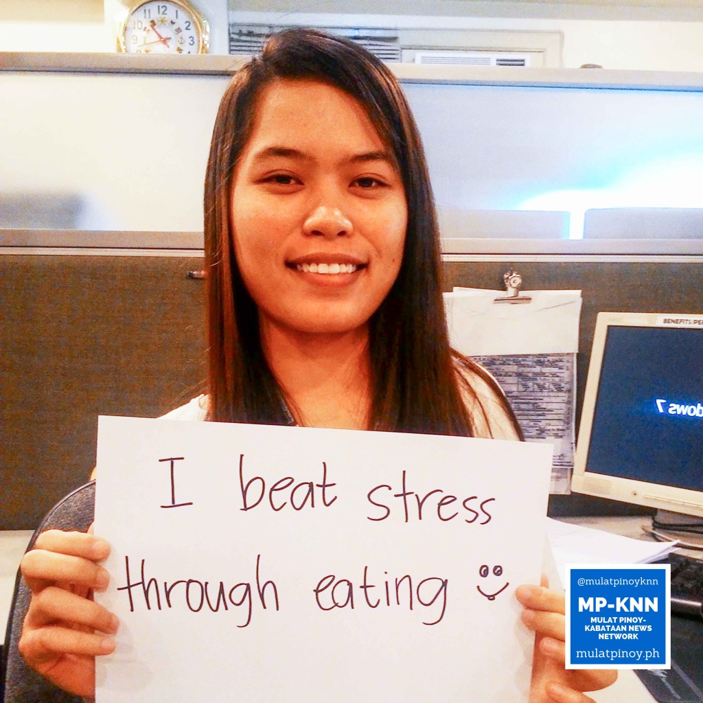 Ways to be a stress-free working student: "I beat stress through eating." | Photo by Karen Ibanez/MP-KNN